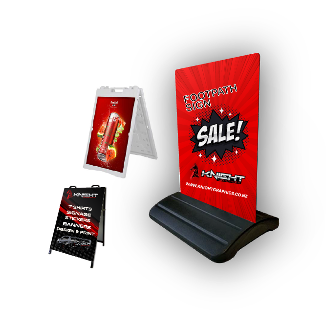 Footpath Sign & A-Frame Collection – Knight Graphics