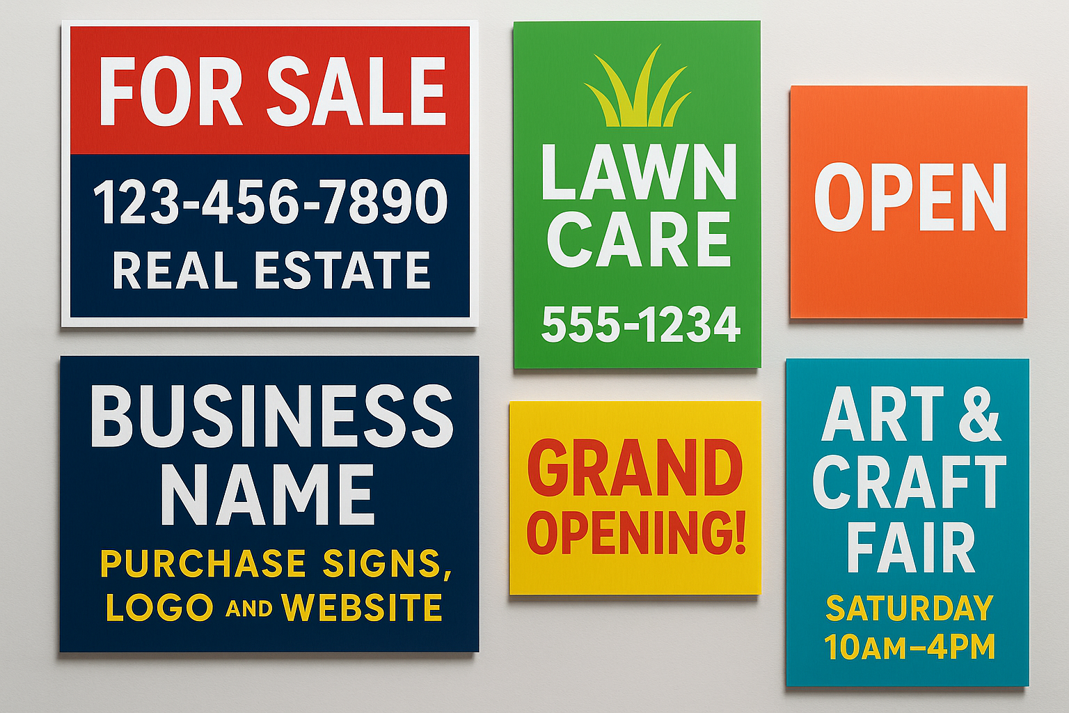 Corflute signs