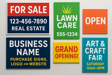 Corflute signs