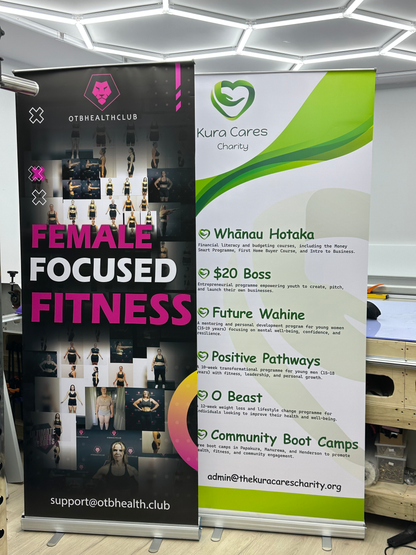 Pull Up Banner aluminium base and support pole – durable and easy to assemble