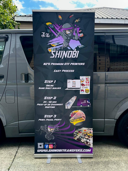 Multiple Pull Up Banners on display – professional promotional signage for businesses in NZ